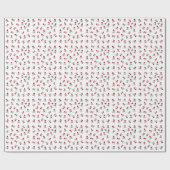 Kerstpiraat Skulls op wit Cadeaupapier (Vlak)