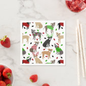 KerstPitbull Dogs Napkins Servet (Insitu)