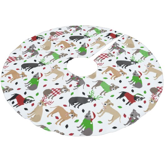 KerstPitbull-honden Kerstboom Rok (Gekanteld)