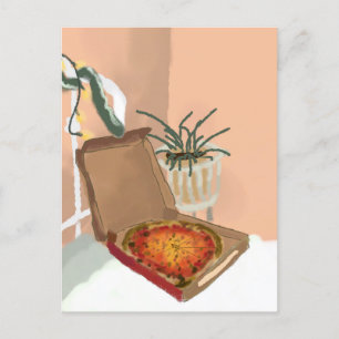 kerstpizza briefkaart