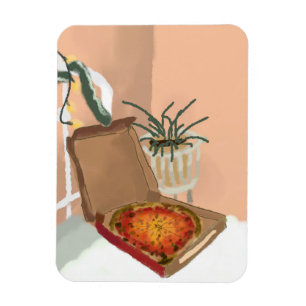 kerstpizza magneet