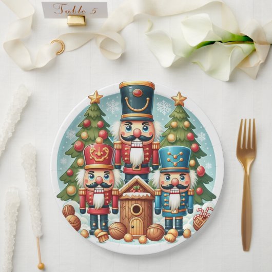 Kerstplaat Notenkrakers Papieren Bordje (Huwelijk)