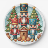 Kerstplaat Notenkrakers Papieren Bordje (Voorkant)