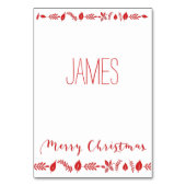 Kerstplaatskaarten Met Rode Decoratie Kaart