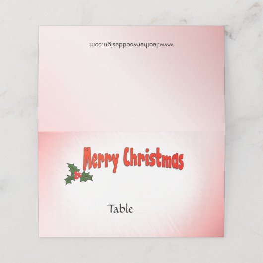 Kerstplaatskaarten Plaatskaartje (Buitenkant ongevouwen)