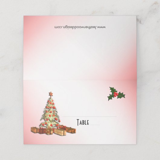 Kerstplaatskaarten Plaatskaartje (Buitenkant ongevouwen)