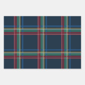 Kerstplaid klassieke gedurfde vakantie inpakpapier vel (Voorkant 2)