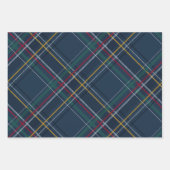 Kerstplaid kleurrijke coördinerende vakantie inpakpapier vel (Voorkant)