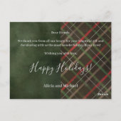 Kerstplaid Merrily Ever After foto Dank u Briefkaart (Achterkant)