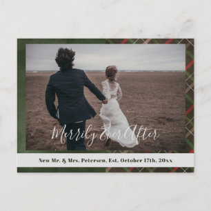 Kerstplaid Merrily Ever After foto Dank u Briefkaart