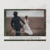 Kerstplaid Merrily Ever After foto Dank u Briefkaart (Voorkant)