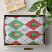 kerstplaid tartan tissue papier (Geschenk)
