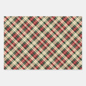 Kerstplaids Douanenaam Drie Variety Set Inpakpapier Vel (Voorkant 3)