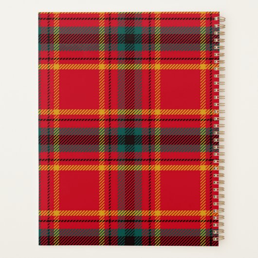 Kerstplanner met naam en onderwerp planner (Achterkant)