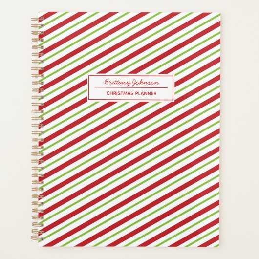 Kerstplanner met naam planner (Voorkant)