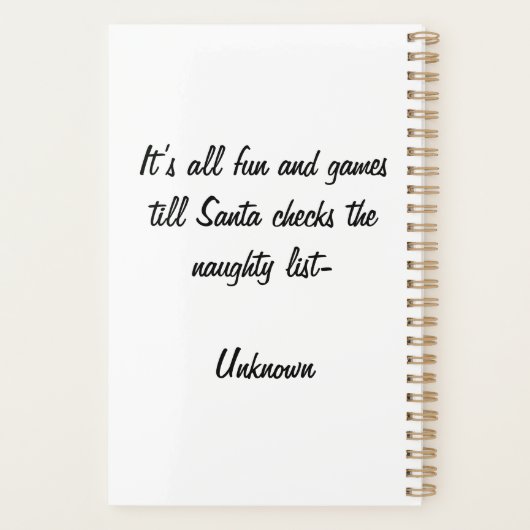 kerstplanner planner (Achterkant)