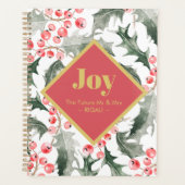 Kerstplanner Waterverf Holly & Berries Planner (Voorkant)