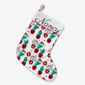 KerstPlanten Cactus Greenery Whimisical Kleine Kerstsok (Voorkant (Hangend))