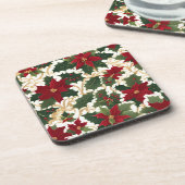 kerstplanten overvloed coaster bier onderzetter (Linkerzijde)