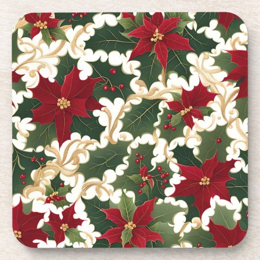 kerstplanten overvloed coaster bier onderzetter (Voorkant)