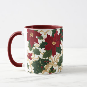 kerstplanten overvloedig koffiekopje mok