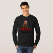 Kerstplein met peilstift Cocker Spaniel Santa Hat T-shirt (Voorkant volledig)