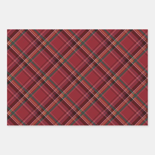 Kerstplein voor de coördinatie van de rode marineb inpakpapier vel (Voorkant 3)