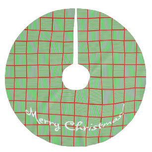 Kerstpleinen Groen in rood Kerstboom Rok