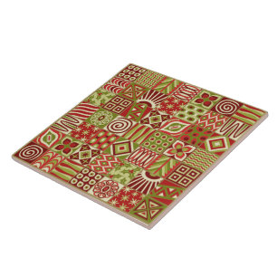 Kerstpleinen Trivet/ Tegeltje