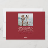 Kerstpleister één foto klassieke feestdag Kaart (Achterkant)