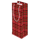 Kerstpleister Wijn Cadeautas (Achterkant Gekanteld)