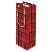 Kerstpleister Wijn Cadeautas (Voorkant Gekanteld)