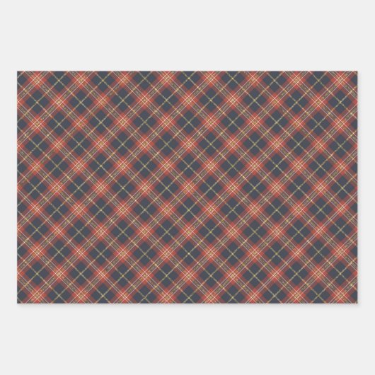 Kerstpleisters en sparkle Gold-trim Inpakpapier Vel (Voorkant 2)