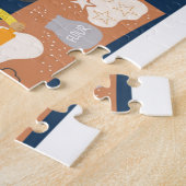 Kerstplek 10 Verschillen Beer Pinguïn Kinderen  Legpuzzel (Zijkant)