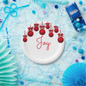 kerstplezier papieren bordje (Feest)