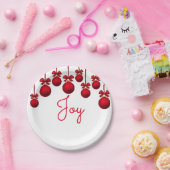 kerstplezier papieren bordje (Feest)