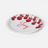 kerstplezier papieren bordje (Gekanteld)