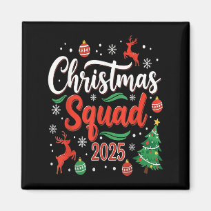 Kerstploeg 2025 Matching Vakantie Familie Kerstmis Magneet