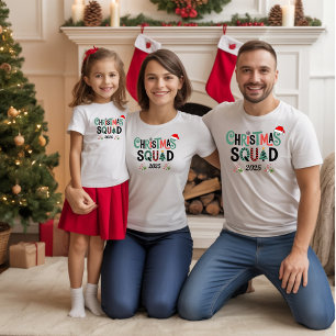 Kerstploeg bijpassend familie T-shirt