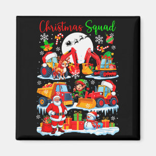Kerstploeg Bouwtrucks Graafmachines San Magneet