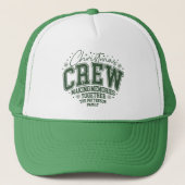 Kerstploeg Gepersonaliseerde Familienaam Trucker Pet (Voorkant)