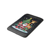 Kerstploeg Kerstman Giraffe Elf Dabbing Matching Badmat (Gekanteld)