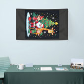 Kerstploeg Kerstman Giraffe Elf Dabbing Matching Spandoek (Beurs)