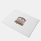 Kerstploeg Kerstman Sneeuwman Luipaardprint Ontwer Deurmat (Schuin)