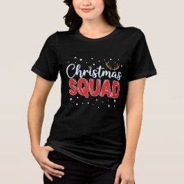 Kerstploeg | Leuke bijpassende kerstteamdesign Tri-Blend Shirt