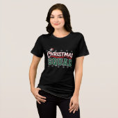Kerstploeg | Leuke bijpassende kerstteamdesign Tri-Blend Shirt (Voorkant volledig)