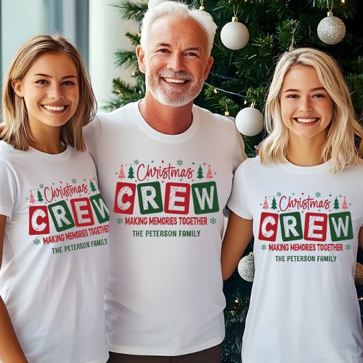 Kerstploeg Maakt Herinneringen Samen Matching T-shirt