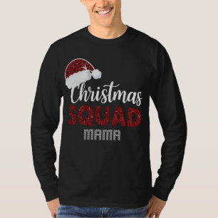 Kerstploeg Mama Bijpassende Kerst Grappige Paja T-shirt