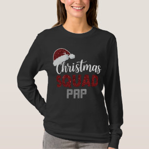 Kerstploeg Pap Matching Kerst Grappige Pyjama T-shirt