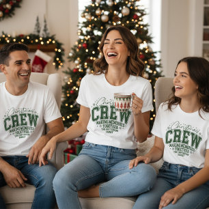 Kerstploeg Persoonlijke Familienaam Tri-Blend Shirt